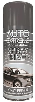 MSQUARE Professional Spray Primer, Fast-Drying, Smooth Surface, Strong Adhesion, Anti-Rust Protection, Easy-to-Use, Ideal for Automotive, DIY & Industrial Applications, Grey, 400ml (Pack of 1)