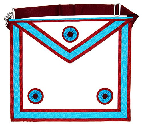 THE MASONIC COLLECTION - Mark Degree Master Masons Apron - Lambskin or Faux Leather - Easy to Wear for Long Hours - Freemason Gifts for Men