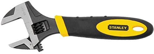 Stanley Bi-Material Adjustable Wrench, 7 Long, 90-947