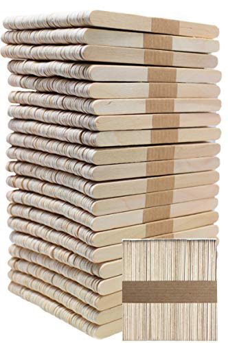 Lollipop Sticks 1000 Lolly Sticks for Craft, Popsicle & Ice, 114mm Wood