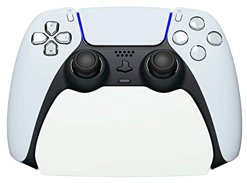playvital Support pour ps5 Porte Manette Accessoire,Blanc | Socle pour ps5 Controller Stand Holder avec Coussinet Antidérapant