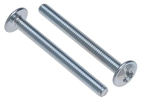 Vis de Fixation de Poignée et de Bouton M5x20 (Paquet de 10) Hex Zingué pour Cuisine, Chambre à Coucher, Tiroir, Armoire, Porte, Commode Universal Vis de Boulons de Machine
