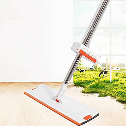FURUIWUFENG fregona Magic Auto-Retorno de trapeador Plano Lavado a Mano Libre Squeree Frife con Herramientas de Almohadillas de reemplazo de Microfibra for Lavar el Piso mop (Color : Within 4 Pads)