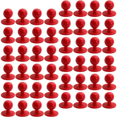 EXCEART 100 StüCk Rote KochjackenknöPfe - Runde KunststoffknöPfe FüR Arbeitskleidung Und Dekoration, Ideal FüR Kochjacken Und Uniformen