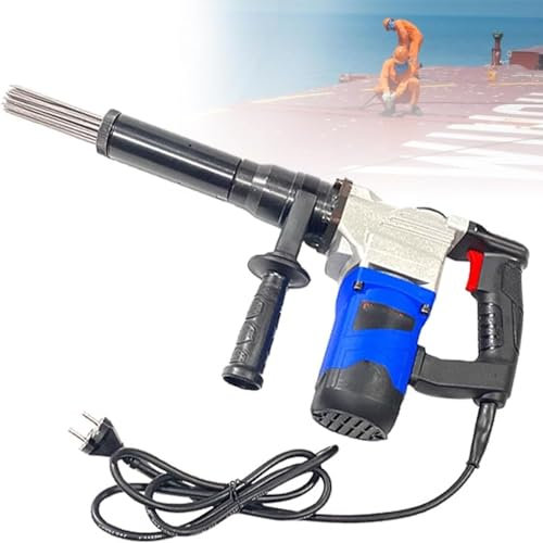 Cashwise 1100w Pistola desoxidante eléctrica de Aguja, máquina limpiadora de óxido Tipo Aguja, escarificador Manual de Aguja para Eliminar óxido, escoria de Soldadura de Pintura de tuberías de Acero