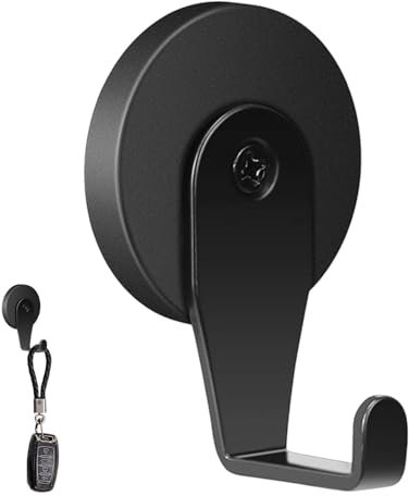 Générique Crochet Aimanté Puissant Noir Néodyme - Aimant Pivotant Crochet Magnétique, Magnétique Pour Cuisine