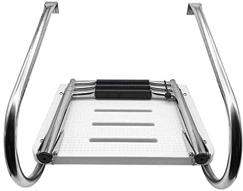 Échelle de Sport/plongée pour Bateau Robuste à 2/3 marches, échelle de Quai à Plate-Forme Pliante, échelles de Bain télescopiques pour Bateau, clôture de Piscine Amovible en Acier