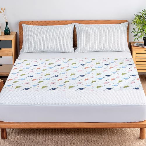 MOEMOE BABY Coprimaterasso per incontinenza, 87x198 cm, riutilizzabile, coprimaterasso impermeabile per letto king size