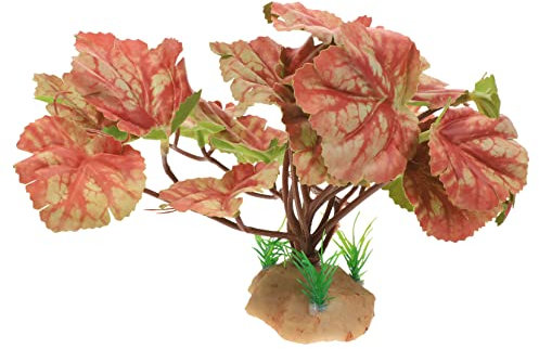 MERRYHAPY Realistische Künstliche Pflanze Terrarium Deko Reptilienfreundliches Pflanzenornament Stressreduzierend Für Aquarium Terrarium Und Reptilienlebensraum Langlebig Und Naturgetreu