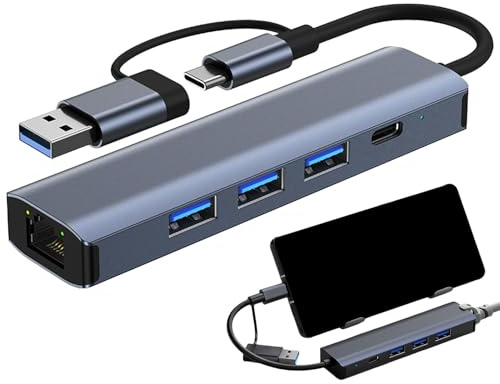 Adaptador de Internet USB - Convertidor Gigabit Ethernet, Adaptador de