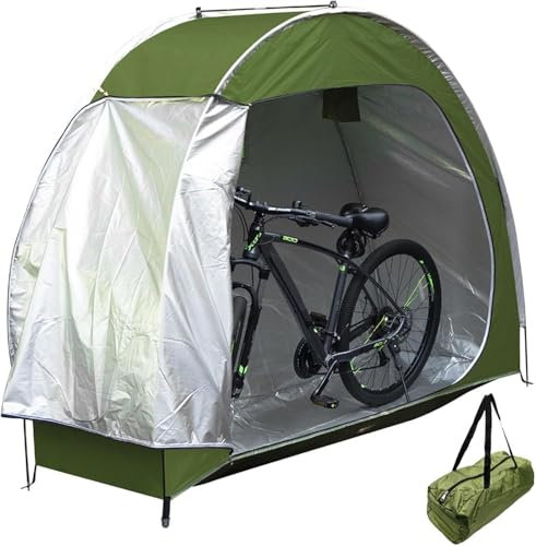 DFANCE Bike Shed,Bike Tent,Waterproof Oxford Bike Shed,Portable Bike Storage Tent Built-In Storage Pockets And Ventilation Windows,Bike Covers for Outside Storage,Storage Tent