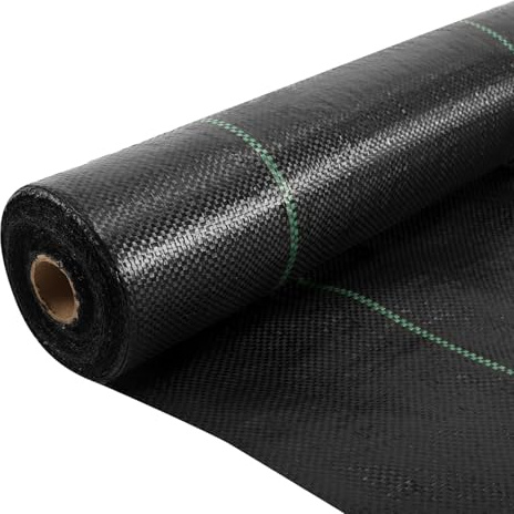 Hebitod Unkrautvlies 100g/m² Gartenvlies,100 * 5000cm, Bodengewebe Wasserdurchlässig,Unkrautfolie Reißfest und UV-Stabilisierung,für Garten