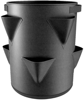 Wmzjnljy 1pc Strawberry Grow Bag 7 Gallon Strawberry Planter Durable Felt Planters For Outdoor Gardening, Breathable Strawberry Planters With Optimal Drainage Ideal For Garden(Z125-1)