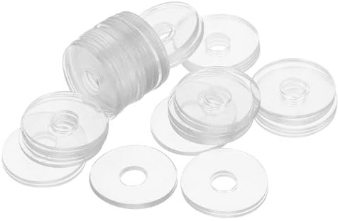 HEALEEP 50pezzi Rondelle in Vinile Per Viti Guarnizioni Di Tenuta Piatte Di Rondelle Anti-allentamento Per Maniglie Doccia e Fissaggi