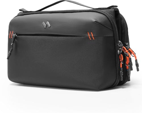 Inateck Organizzatore Elettronico Multifunzionale, Borsa Accessori per Cavi, Caricatori, Cuffie, Ideale per Viaggi, Pendolarismo e altro,Nero
