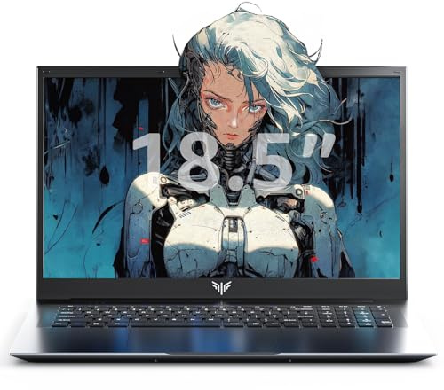 Tivique 18,5 Zoll Laptop,Twin Lake N150 (bis zu 3,6 GHz), 16 GB DDR4 512 GB SSD bis zu 2 TB,1920 x 1080 IPS Full HD Laptop,8000mAh,BT5.0,HDMI, Typ-C, 180° Öffnen und Schließen