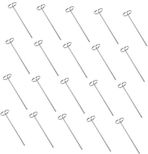 Abaodam 20 pièces Piquets Métalliques pour Fixation Gazon Synthétique et Tentes Résistants et Réutilisables pour Jardin et Plage