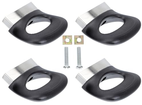 CONGARTENO 4 Piezas Asas Laterales para Ollas y Cacerolas de Acero Inoxidable Resistentes al Calor Diseño Ergonómico Fácil de Instalar y Limpiar Compatibles con Ollas Woks y Vaporeras