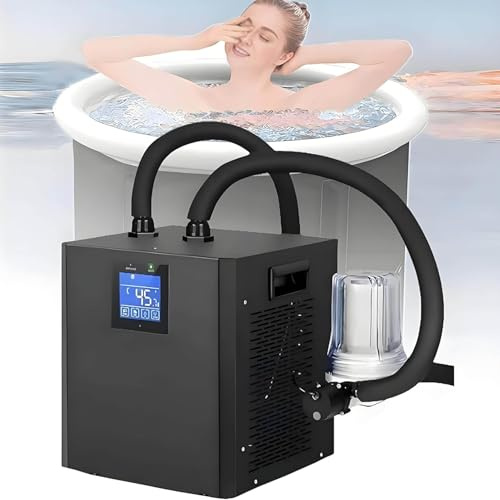 Enfriador De Agua Para BañEra De InmersióN FríA, Enfriador De BañO De Hielo Con Bomba Sumergible Con Filtro Y Control Remoto, Ideal Para RecuperacióN En Casa O En El Gimnasio Y Terapia Al Aire Libre