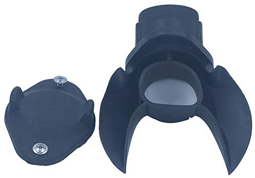 EarthMinded DIY Rain Barrel Diverter Parts for 2x3, 3x4 and Round Downspouts (Diverter, Winter Cover Plate, Parts to fit 3 and 4 inch Round Downpipe)