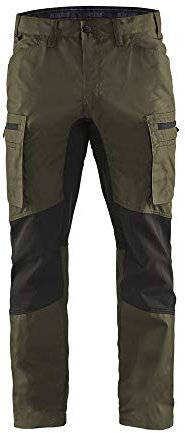 Blaklader 14591845 Service Pantalon Stretch, Vert olive foncé, taille C46