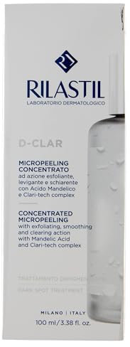 Rilastil D-Clar Micropeeling Concentrato, Azione Esfoliante, Levigante e Schiarente, Contrasta le Ipercromie, Confezione da 100 ml