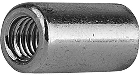 10X M12x30 Verbindungsmuttern Langmuttern Gewindehülsen Distanzmuffen Gewindemuffen rund galv. Verzinkt M12 x 30 – AußenØ=15mm 10 Stück