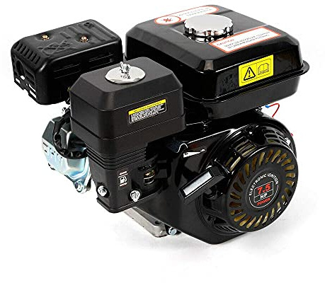Motor de gasolina, motor de kart industrial de 4 tiempos, 1 cilindro, 3600 RPM (negro)