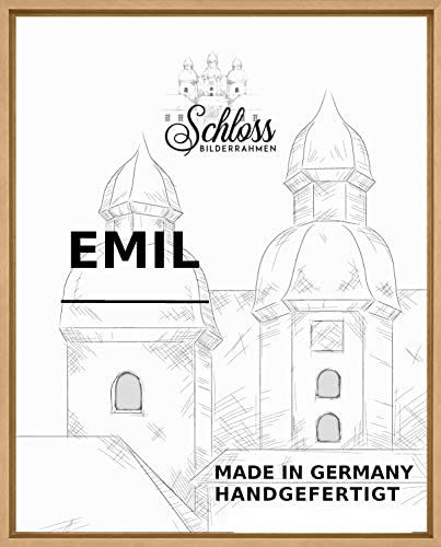 Schloss BILDERRAHMEN Emil 50x80 cm, Schattenfugenrahmen Dekor Buche