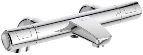 Ideal Standard Ceratherm T100 Thermostat-Armatur für Badewanne, Dusche, mit freiliegendem Rand, Chrom
