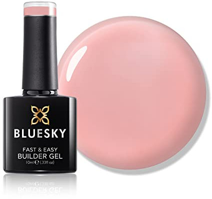 Bluesky All in One Fast & Easy Builder Gel 10ml, Rose - Pink, Nail Strengthener and Extender for Long, Strong Nails & Nail Extensions, Requires Curing Under LED UV Nail Lamp
