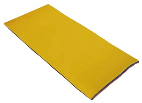 Perfeclan Wasserschwimmmatte Schwimmmatte XPE Wasserdecke Entspannende unsinkbare schwimmende Wassermatte Driftmatratze für Beach Lake Pool, Gelb Blau Rot
