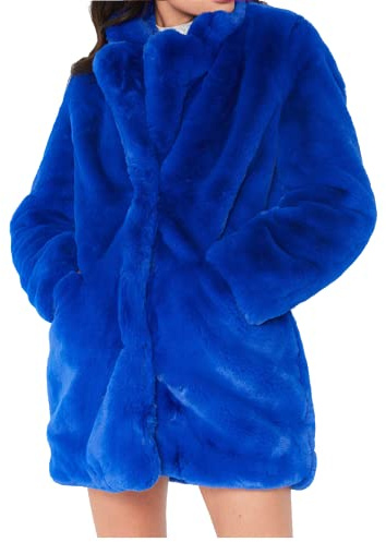 TOPONSKY Faux Fur Outwear Coats Winter Furry Women Christmas Vests Warm Jackets Royla XL