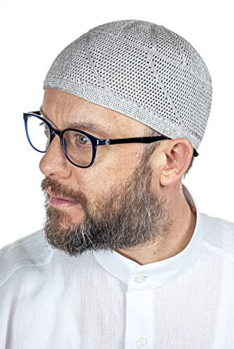 ihvan online Türkische Muslimische Lux Strickmützen für Männer, Taqiya, Takke, Peci, Islamische Mützen, islamische Geschenke, Standardgröße