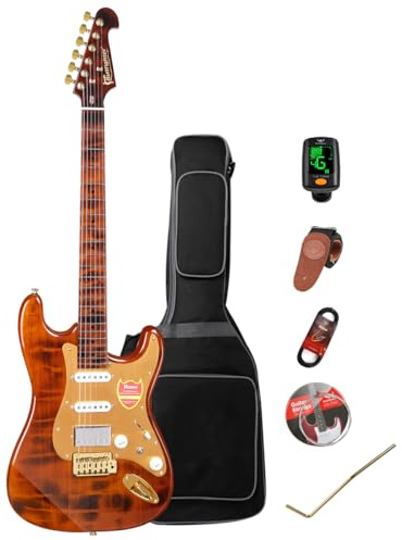 Bullfighter Electric Guitar Kit 39 Inch Full Size,6 Extra String, Picks, Gig Bag, Shoulder Strap, Cable (D190)