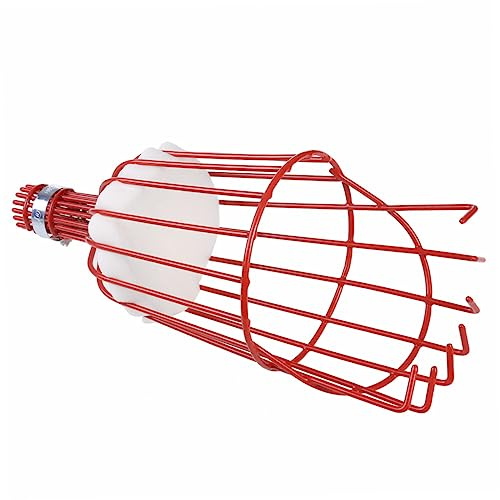 INOOMP Cesta de Recogedor de Frutos de Aluminio Roja para Ciruela y Manzana | Acolchado Interno, Protege la Fruta al Tomarla, Accesorio Esponja Aleatoria