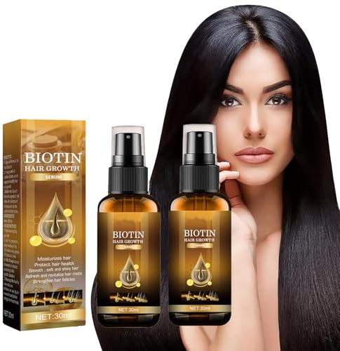 Tkekruh 2PC Suero Para El Crecimiento Del Cabello 30ml, serum para el cuidado del cabello, spray para acelerar el crecimiento del cabello y contra la caída del cabello, Hair Serum