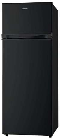 INFINITON Frigorifico Dos Puertas FG-249D14NEA, 204 Litros, 143 cm de Altura, E, Led Interior, Puerta Reversible, Negro