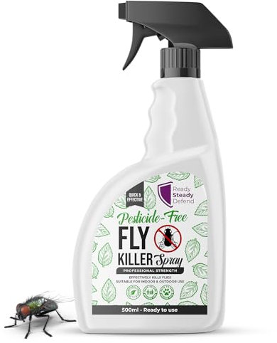 Fly Killer Spray 500ml - Effective Fly Killer Indoor, Powerful Fly Spray for Home Use, Bug Treatment for Pest Control, Fly Repellent Indoor, Efficient Insect Killer, Deterrent, Control