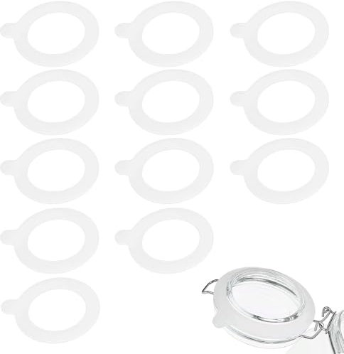 Lot de 12 anneaux en caoutchouc pour bocaux Weck, anneaux en caoutchouc pour bocaux, bocaux à étrier métallique, joints d'étanchéité pour bocaux Weck