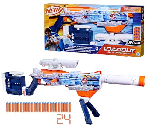 Nerf Loadout, blaster Arctic Zerostriker e dardi N1