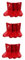 GLEAVI 6 Juegos soporte extintor soporte pared extintor gancho extintor accesorios extintor montaje extintor soporte de extintor de de servicio pesado extintor de agua planchar rojo
