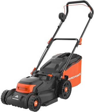 Yard Force EM N37B Electric Lawnmower, 1600W, 37cm Steel Blade, Push & Adjust Height Control