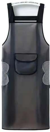 Grembiule da lavoro in PVC da uomo, abbigliamento protettivo, impermeabile, a prova di olio, grembiule regolabile per autolavaggio, macellaio, cucina, barbecue, industria, adatto per vari ambienti (95