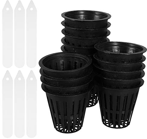 Gatuida Cestas De Control De Raíces Cuenco De Transpirable para Hidroponía Macetas De Plástico con Malla para Jardín Macetas De Malla para Plantas