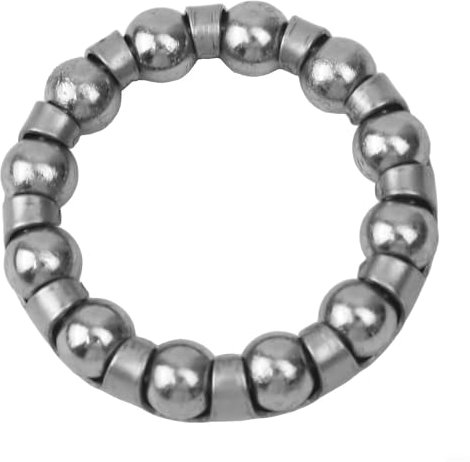 Besttoolifes Cuscinetto a sfera per cyclette in acciaio inox, parte di ricambio per asse centrale, resistente, facile da installare, interno 33,5 mm, esterno 45 mm, altezza 8,9 mm