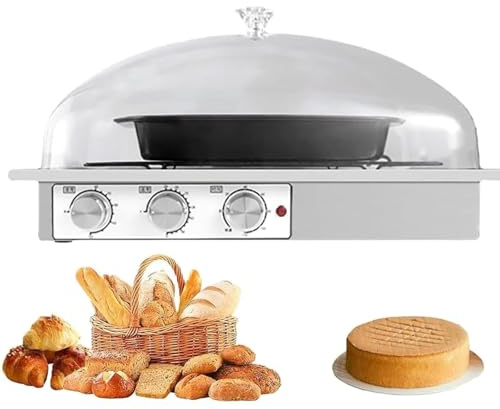 GTHTUHFD Lievitoia per Pane E Pizza, Macchina per La Fermentazione del Pane con Lievito Madre con Doppio Controllo di umidità/Temperatura, visibilità Trasparente E umidità Re,M