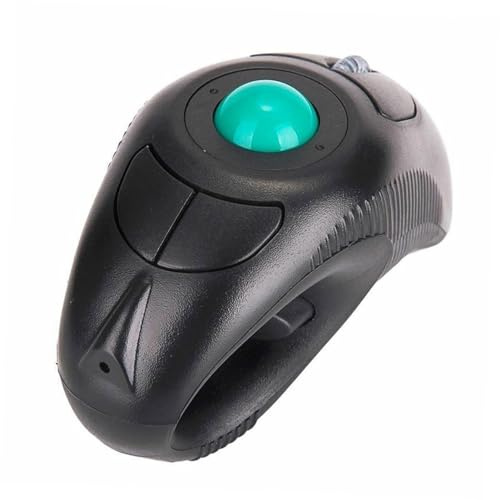 MUELODSIC Souris Dpi de Commande 1000 Ghz Fil 2, sans USB Boule 4 Noire | Commande au Pouce, Plastique, 5 Touches, Design Portable, pour Ordinateur Portable, Prise en Main Confortable