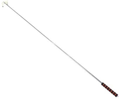 CHICIRIS Bâton de Pont de Piscine, Queue de Billard Télescopique en Acier Inoxydable avec 5 Têtes Réglables pour Bar de Club à Domicile, Bâton de Pont Rétractable de 60 Pouces de Long pour des Tirs