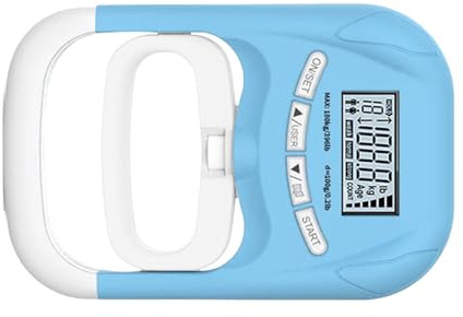 Tester di della mano, strumento di misurazione elettrico per presa 180 kg, dinamometro a mano elettrico per di presa, per allenamento, fitness, recupero muscolare, casa e viaggio